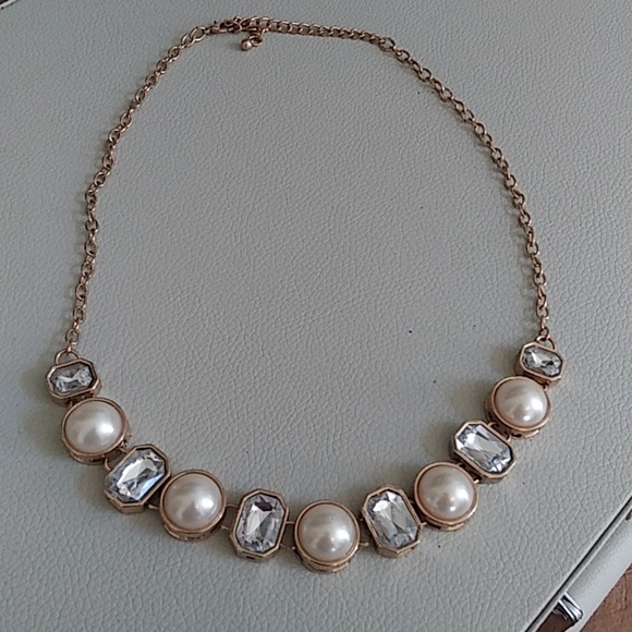 Gold Embellished Cocktail Necklace - Picture 7 of 17